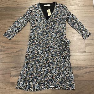 NWT LOFT Petite Floral Wrap Dress - Size XXSP